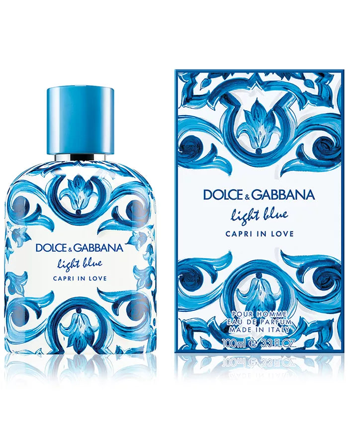 DOLCE&GABBANA MEN'S LIGHT BLUE CAPRI IN LOVE EAU DE PARFUM.
