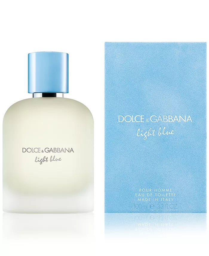 DOLCE &GABBANS MEN'S LIGHT BLUE EAU DE TOILETTE.