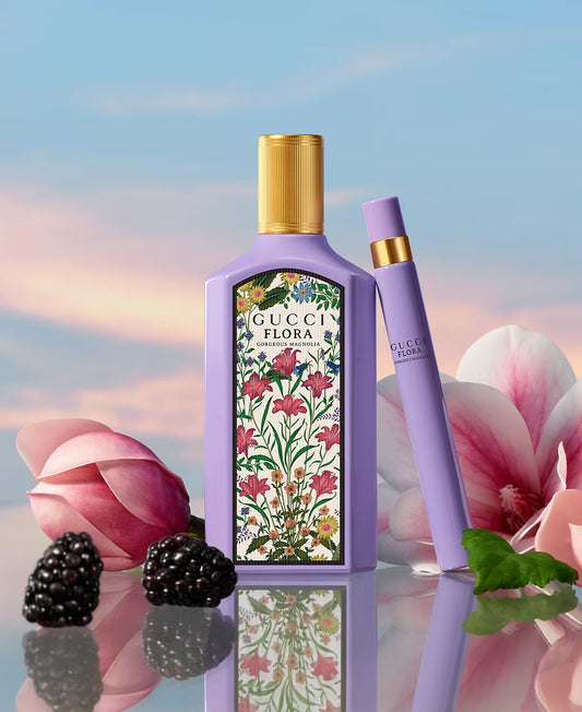GUCCI FLORA GORGEOUS MAGNOLIA EAU DE PARFUM.